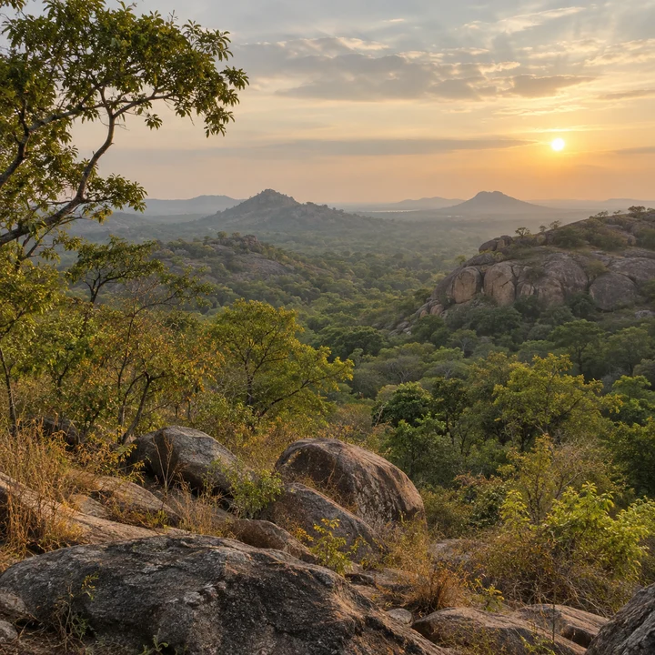 Bannerghatta National Park landscape near Prestige Bannerghatta Road, artist's impression